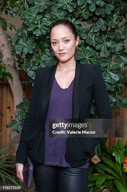 Actress Pomme attends The Consul General Of France, Mr. Axel Cruau, Honors The French Nominees For The 86th Annual Academy Awards party on March 3,...