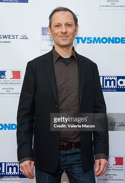 Filmmaker Stphane Aubier attends The Consul General Of France, Mr. Axel Cruau, Honors The French Nominees For The 86th Annual Academy Awards party on...