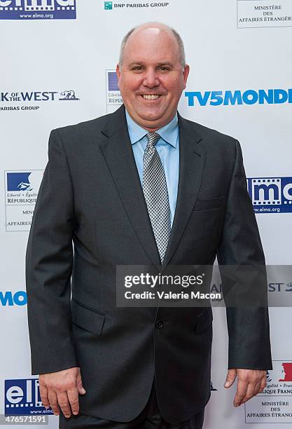 Actor James DuMont attends The Consul General Of France, Mr. Axel Cruau, Honors The French Nominees For The 86th Annual Academy Awards party on March...