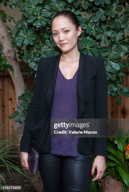 Actress Pomme attends The Consul General Of France, Mr. Axel Cruau, Honors The French Nominees For The 86th Annual Academy Awards party on March 3,...