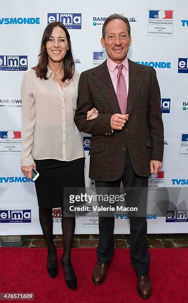 Cecilia Peck and Anthony Peck attend The Consul General Of France, Mr. Axel Cruau, Honors The French Nominees For The 86th Annual Academy Awards...