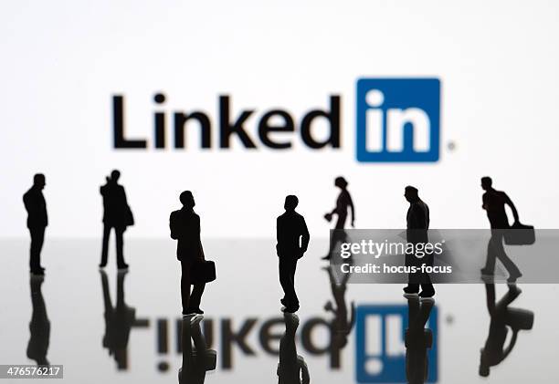 linkedin - medios sociales basados en imágenes fotografías e imágenes de stock