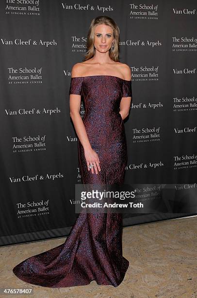 Model Julie Henderson attends the School of American Ballet 2014 Winter Ball at David Koch Theatre at Lincoln Center on March 3, 2014 in New York...