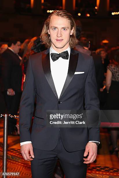 Rangers player Carl Hagelin attends the 2014 New York Rangers Casino Night To Benefit The Garden Of Dreams Foundation at Gotham Hall on March 3, 2014...