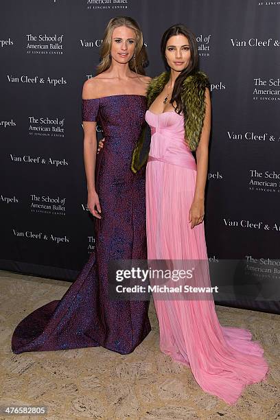 Models Julie Henderson and Teresa Moore attend the School Of American Ballet's 2014 Winter Ball at David Koch Theatre at Lincoln Center on March 3,...