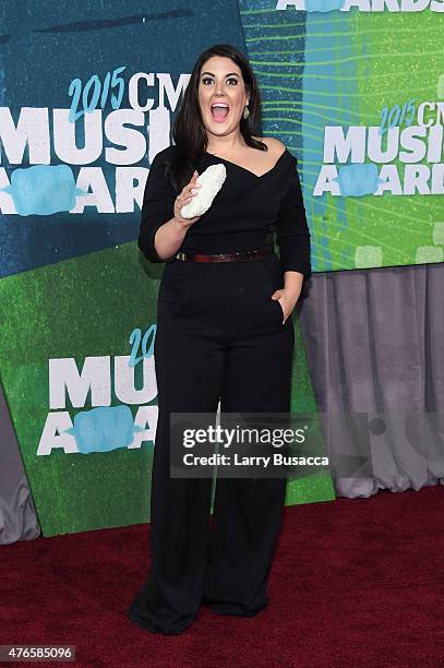 Singer Kree Harrison attends the 2015 CMT Music awards at the Bridgestone Arena on June 10, 2015 in Nashville, Tennessee.