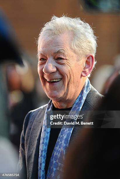 Ian McKellen attends the UK Premiere of "Mr Holmes" at ODEON Kensington on June 10, 2015 in London, England.