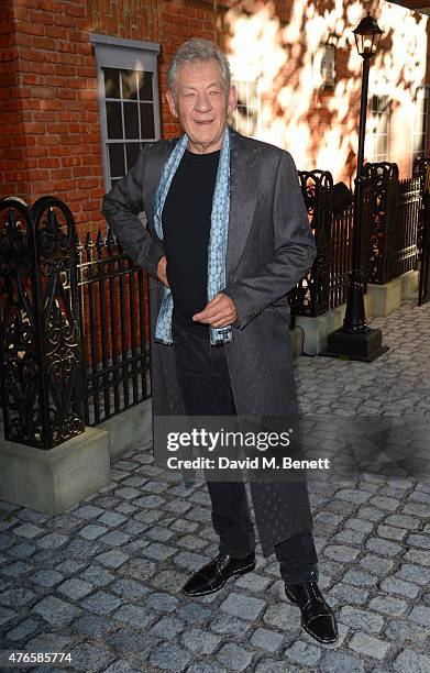Ian McKellen attends the UK Premiere of "Mr Holmes" at ODEON Kensington on June 10, 2015 in London, England.