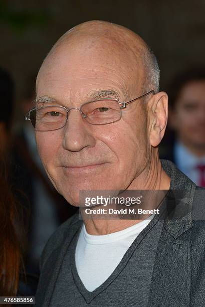 Patrick Stewart attends the UK Premiere of "Mr Holmes" at ODEON Kensington on June 10, 2015 in London, England.