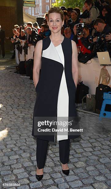 Laura Linney attends the UK Premiere of "Mr Holmes" at ODEON Kensington on June 10, 2015 in London, England.