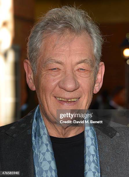 Ian McKellen attends the UK Premiere of "Mr Holmes" at ODEON Kensington on June 10, 2015 in London, England.