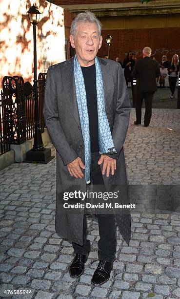 Ian McKellen attends the UK Premiere of "Mr Holmes" at ODEON Kensington on June 10, 2015 in London, England.