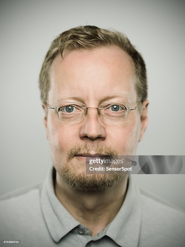 Portrait of a swedish real man