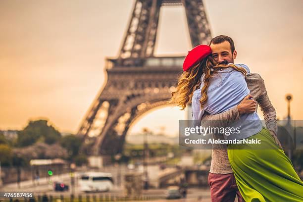 love in the city of love - the two towers stock pictures, royalty-free photos & images