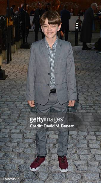 Milo Parker attends the UK Premiere of "Mr Holmes" at ODEON Kensington on June 10, 2015 in London, England.