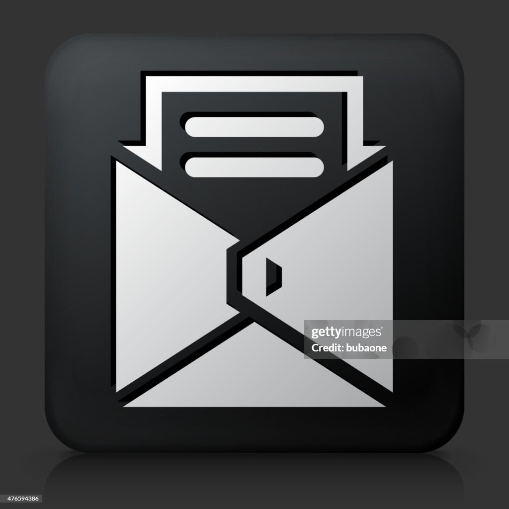 Paper Square Button Black Square Button With Letter Paper High-Res Vector Graphic - Getty ...