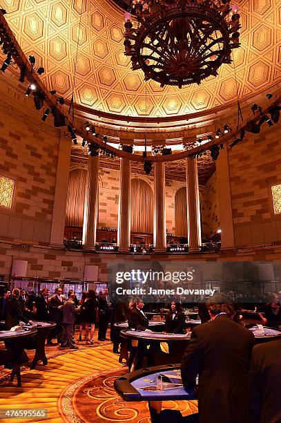 General view of the 2014 New York Rangers Casino Night To Benefit The Garden Of Dreams Foundation at Gotham Hall on March 3, 2014 in New York City.