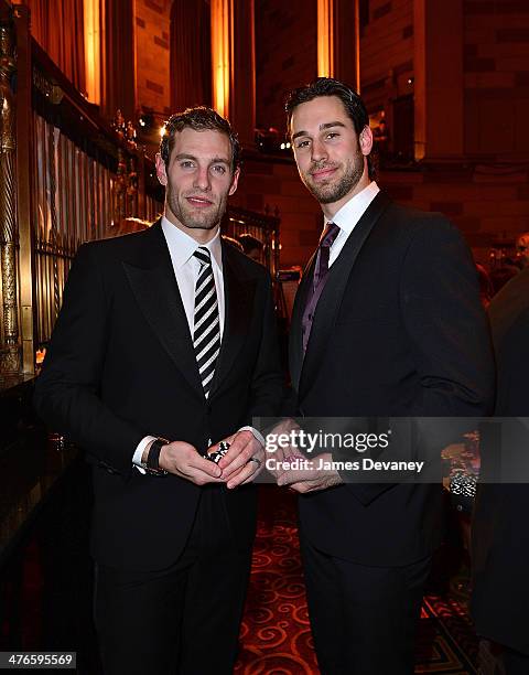 Dan Girardi and Cam Talbot attend the 2014 New York Rangers Casino Night To Benefit The Garden Of Dreams Foundation at Gotham Hall on March 3, 2014...