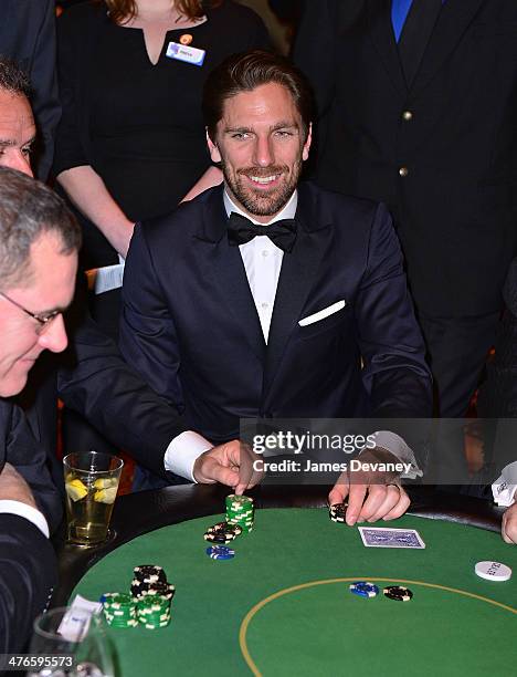 Henrik Lundqvist attends the 2014 New York Rangers Casino Night To Benefit The Garden Of Dreams Foundation at Gotham Hall on March 3, 2014 in New...