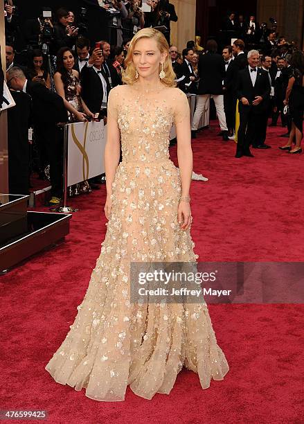 Actress Cate Blanchett attends the 86th Annual Academy Awards held at Hollywood & Highland Center on March 2, 2014 in Hollywood, California.