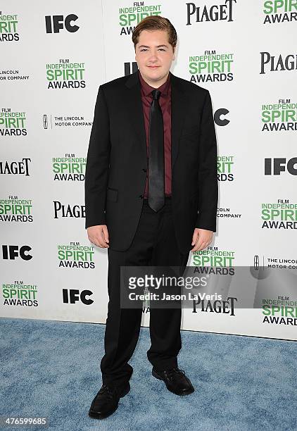 Michael Gandolfini attends the 2014 Film Independent Spirit Awards on March 1, 2014 in Santa Monica, California.
