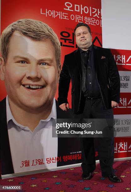 Paul Potts attends the press conference for "One Chance" CGV Yongsan on March 4, 2014 in Seoul, South Korea. The "One Chance" which will be released...