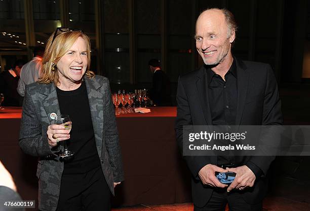 Amy Madigan and Ed Harris attend the Screening of IFC Films' 'The Face of Love' at LACMA on March 3, 2014 in Los Angeles, California.
