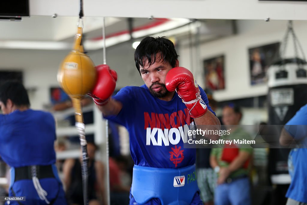 Manny Pacquiao Training Session