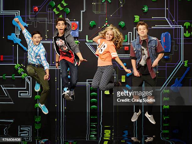Disney XD's "Gamer's Guide to Pretty Much Everything" stars Felix Avitia as Franklin, Cameron Boyce as Conor, Sophie Reynolds as Ashley and Murray...