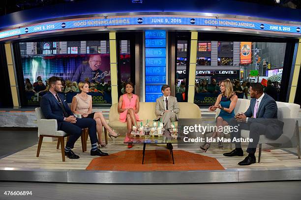 The GMA team samples new coffee flavors from Starbucks, on GOOD MORNING AMERICA, 6/9/15, airing on the Walt Disney Television via Getty Images...