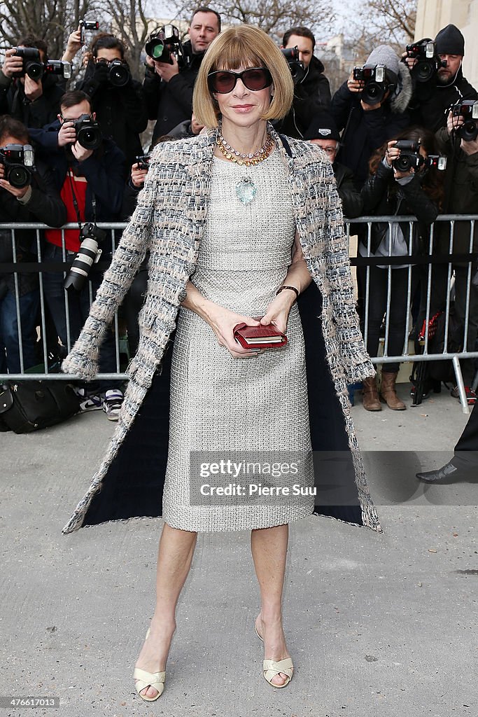 Chanel : Outside Arrivals  - Paris Fashion Week Womenswear Fall/Winter 2014-2015