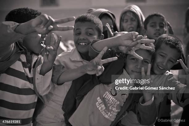 KIds playing in the Sahara