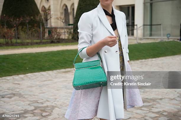 Miss Pei on day 4 of Paris Collections: Women on February 28, 2014 in Paris, France.
