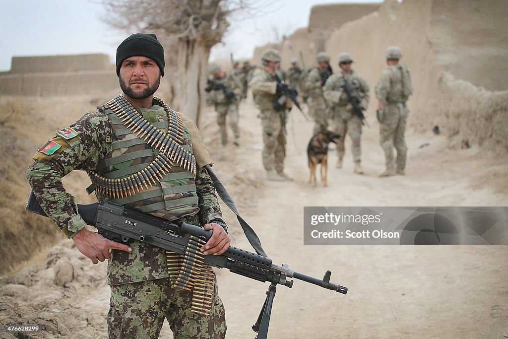 U.S. Soldiers Provide Security Around Kandahar Airfield