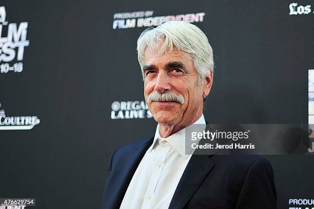 Actor Sam Elliott attends the opening night premiere of "Grandma" during the 2015 Los Angeles Film Festival at Regal Cinemas L.A. Live on June 10,...