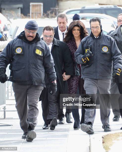 Joe Giudice and Teresa Giudice appear in court to face charges of defrauding lenders, illegally obtaining mortgages and other loans as well as...