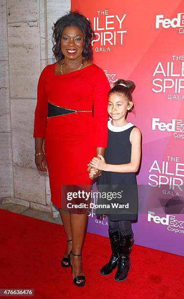 Lorraine Toussaint and Samara Grace attend the 2015 Ailey Spirit Gala at David H. Koch Theater, Lincoln Center on June 10, 2015 in New York City.