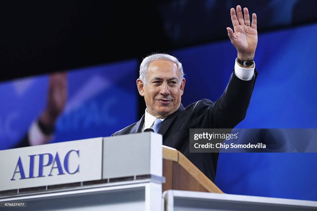 Israeli Prime Minister Benjamin Netanyahu Addresses The American Israeli Political Action Committee Conference