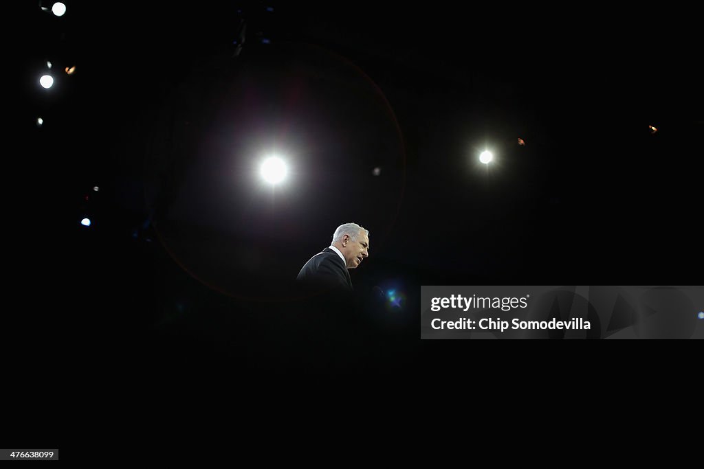 Israeli Prime Minister Benjamin Netanyahu Addresses The American Israeli Political Action Committee Conference