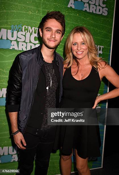 Zedd and singer Deana Carter attend the 2015 CMT Music awards at the Bridgestone Arena on June 10, 2015 in Nashville, Tennessee.