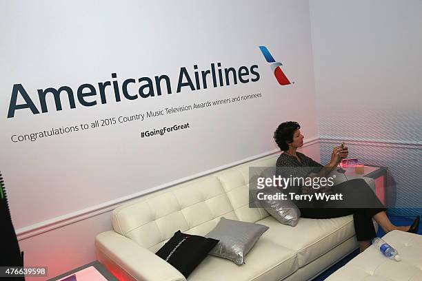 American Airlines Suite during 2015 CMT Music Awards at Bridgestone Arena on June 10, 2015 in Nashville, Tennessee.