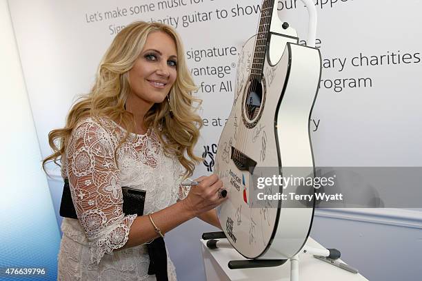 Lee Ann Womack attends the American Airlines Suite during 2015 CMT Music Awards at Bridgestone Arena on June 10, 2015 in Nashville, Tennessee.