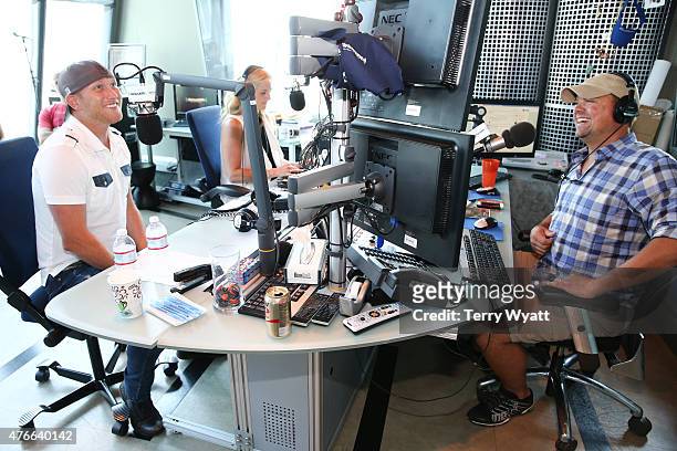Singer-Songwriter Cole Swindell visits the Morning Show with Storme Warren on SiriusXM's The Highway channel at SiriusXM Studios on June 10, 2015 in...