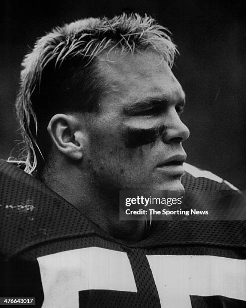 Brian Bosworth of the Seattle Seahawks circa 1988.