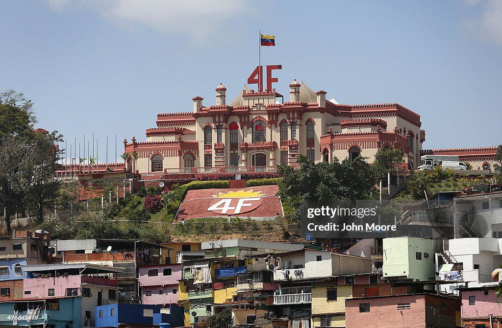 Venezuelans Loyal To Former President Hugo Chavez Prepare To Mark One Year Anniversary Of His Death