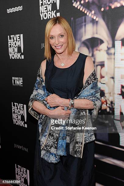 Edie Baskin attends the "Live From New York!" Los Angeles premiere at Landmark Theatre on June 10, 2015 in Los Angeles, California.