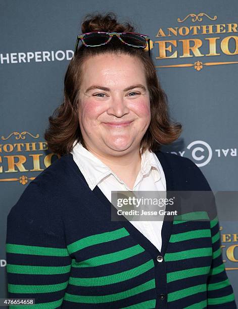 Actress Betsy Sodaro attends Comedy Central's 'Another Period' Premiere Party Event at The Ebell Club of Los Angeles on June 10, 2015 in Los Angeles,...