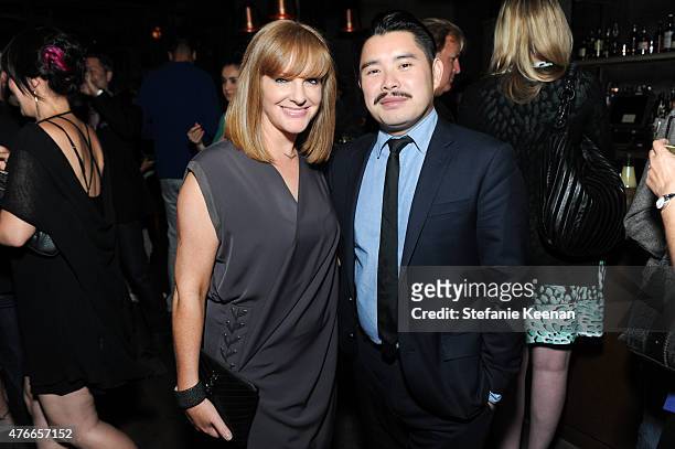 Producer JL Pomeroy and director Bao Nguyen attend "Live From New York!" - Los Angeles Premiere - After Party at Hinoki & The Bird on June 10, 2015...
