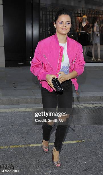 Bip Ling is seen arriving at the Louis Vuitton party in Mayfair on June 10, 2015 in London, England.