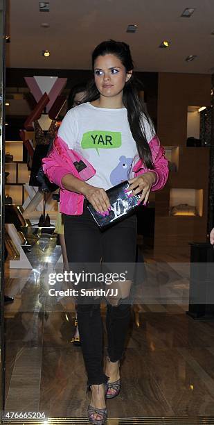 Bip Ling is seen leaving the Louis Vuitton party in Mayfair on June 10, 2015 in London, England.